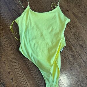 Zara yellow bodysuit.